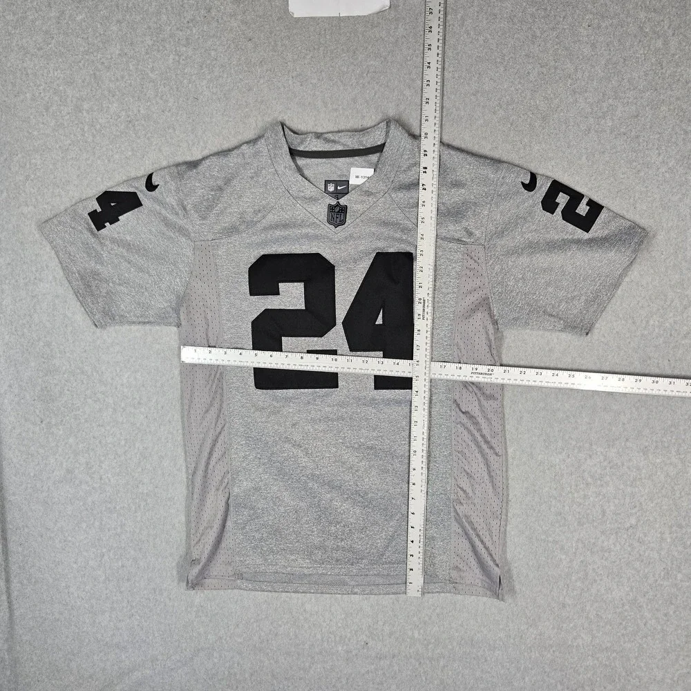 Oakland Raiders Men Jersey S Gray Nike Marshawn Lynch 24
